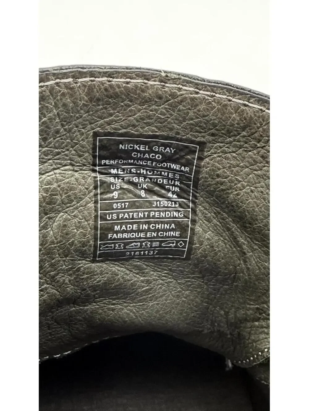 Chaco Montrose Chukka Mens‎ Leather Ankle Boot Nickel Gray Size 9